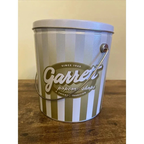Garrett Popcorn 7" Tin - Chicago Tradition Since 1949 - Collectible Empty Tin - Picture 4 of 8